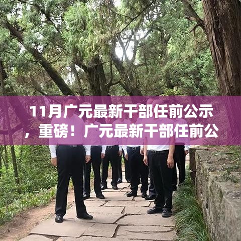 廣元市最新干部任前公示揭曉，11月新篇章開啟重磅人事變動(dòng)