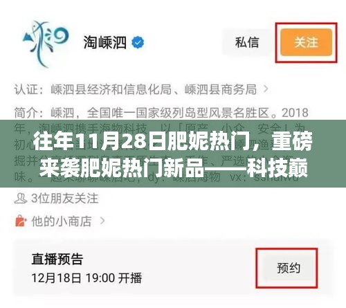 科技巔峰新品發布，肥妮智能革命重磅來襲，11月28日掀起智能熱潮！