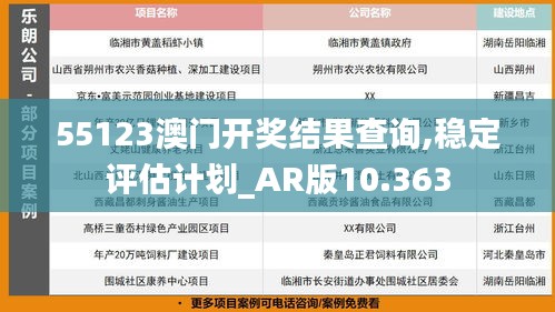 55123澳門開獎(jiǎng)結(jié)果查詢,穩(wěn)定評(píng)估計(jì)劃_AR版10.363