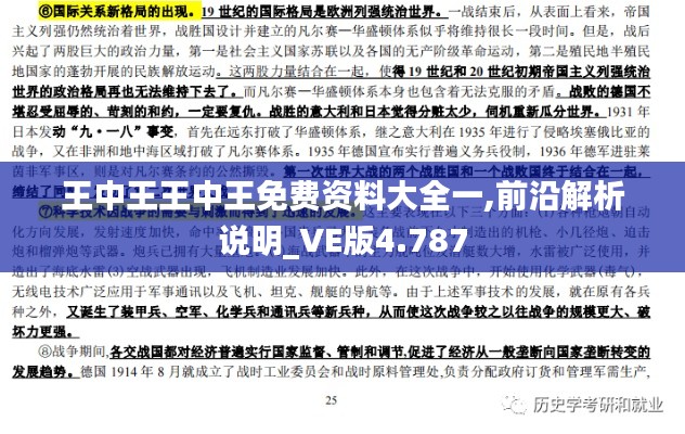 王中王王中王免費(fèi)資料大全一,前沿解析說(shuō)明_VE版4.787