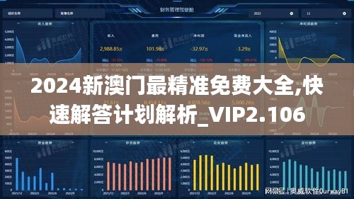 2024新澳門最精準(zhǔn)免費(fèi)大全,快速解答計劃解析_VIP2.106