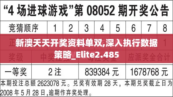 新澳天天開獎資料單雙,深入執(zhí)行數(shù)據(jù)策略_Elite2.485
