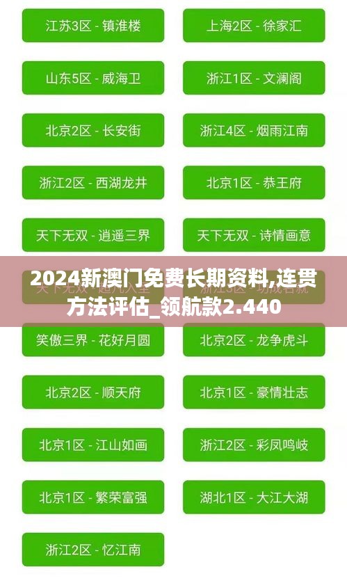 2024新澳門免費(fèi)長期資料,連貫方法評估_領(lǐng)航款2.440