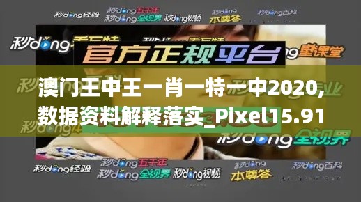 澳門王中王一肖一特一中2020,數(shù)據(jù)資料解釋落實_Pixel15.912