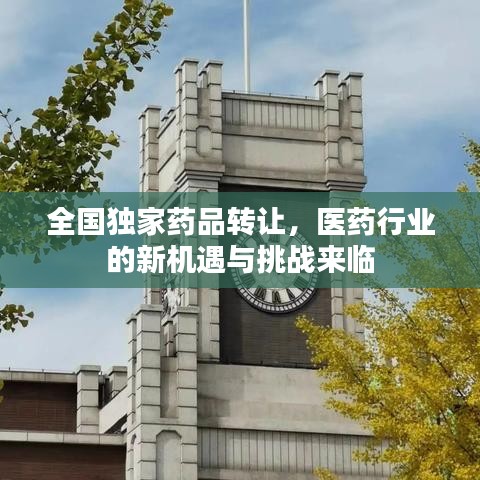 全國獨家藥品轉讓，醫藥行業的新機遇與挑戰來臨