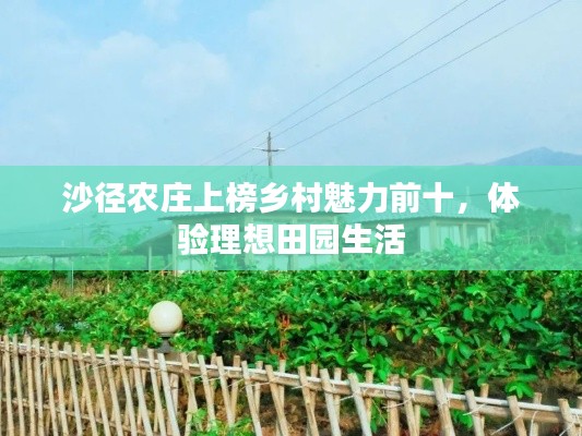 沙徑農(nóng)莊上榜鄉(xiāng)村魅力前十，體驗理想田園生活