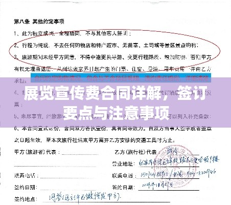 展覽宣傳費合同詳解，簽訂要點與注意事項