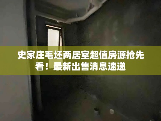 史家莊毛坯兩居室超值房源搶先看！最新出售消息速遞