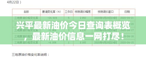 興平最新油價(jià)今日查詢(xún)表概覽，最新油價(jià)信息一網(wǎng)打盡！