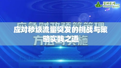 應(yīng)對秒級流量突發(fā)的挑戰(zhàn)與策略實踐之道