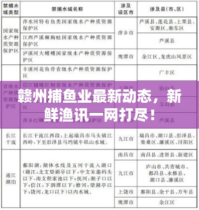 贛州捕魚(yú)業(yè)最新動(dòng)態(tài)，新鮮漁訊一網(wǎng)打盡！